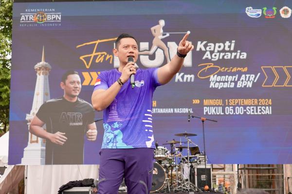 Hadiri Fun Run KAPTI-Agraria, Menteri AHY Ajak Taruna Raih Mimpi Besar dengan Ke...