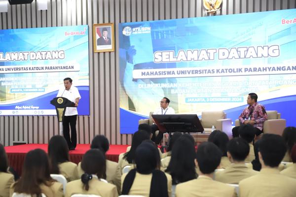 Terima Kunjungan BEM UNPAR, Biro Humas Beri Pemahaman terkait Kementerian ATR/BP...