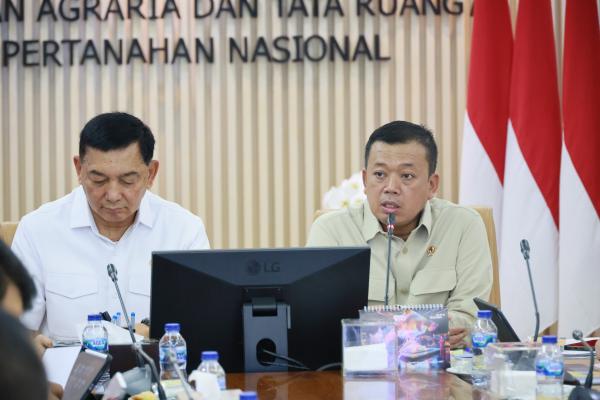 Diskusi dengan Menhan, Menteri Nusron akan Lakukan Penguatan Kerja Sama dalam Pe...