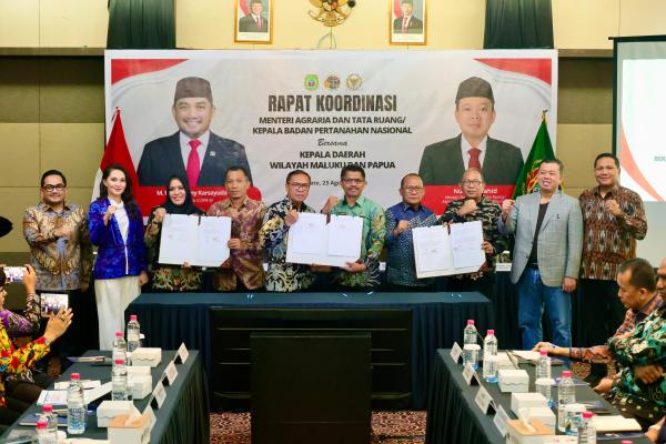 Rakor di Maluku Utara, Menteri Nusron Tekankan Pentingnya Dukungan Pemda dalam P...